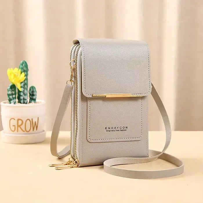 ⏳Only $16.99 Last Day Promotion - ✨RFID Anti-Theft Phone Crossbody – Touchscreen & Multi-Compartment Design📱