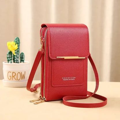 ⏳Only $16.99 Last Day Promotion - ✨RFID Anti-Theft Phone Crossbody – Touchscreen & Multi-Compartment Design📱