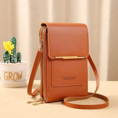 ⏳Only $16.99 Last Day Promotion - ✨RFID Anti-Theft Phone Crossbody – Touchscreen & Multi-Compartment Design📱