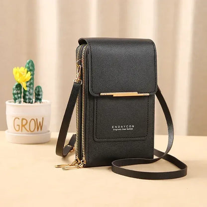 ⏳Only $16.99 Last Day Promotion - ✨RFID Anti-Theft Phone Crossbody – Touchscreen & Multi-Compartment Design📱