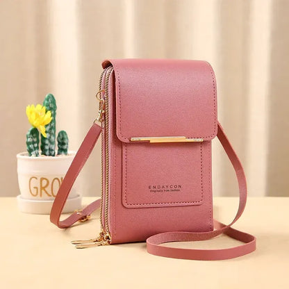 ⏳Only $16.99 Last Day Promotion - ✨RFID Anti-Theft Phone Crossbody – Touchscreen & Multi-Compartment Design📱