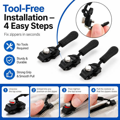 15 PCS🔧 Universal Zipper Repair Tool | Instant Fix for Broken Zippers