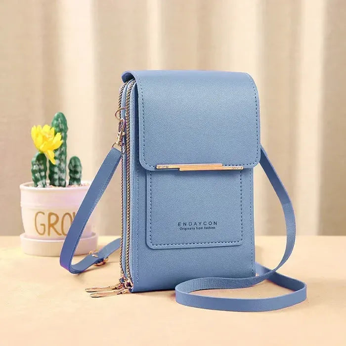 ⏳Only $16.99 Last Day Promotion - ✨RFID Anti-Theft Phone Crossbody – Touchscreen & Multi-Compartment Design📱