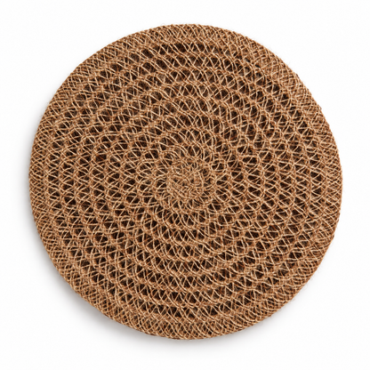 No. 3 Round Hollow Jute Placemat