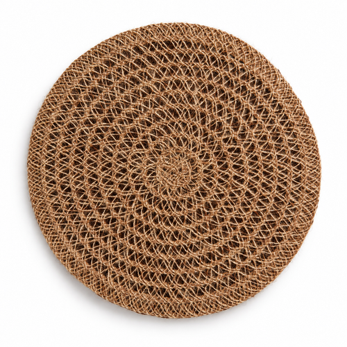 No. 3 Round Hollow Jute Placemat
