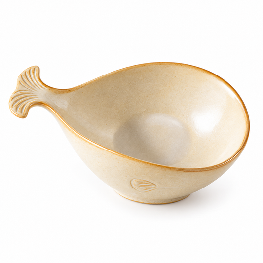 Matte Warm White Ceramic Bowl
