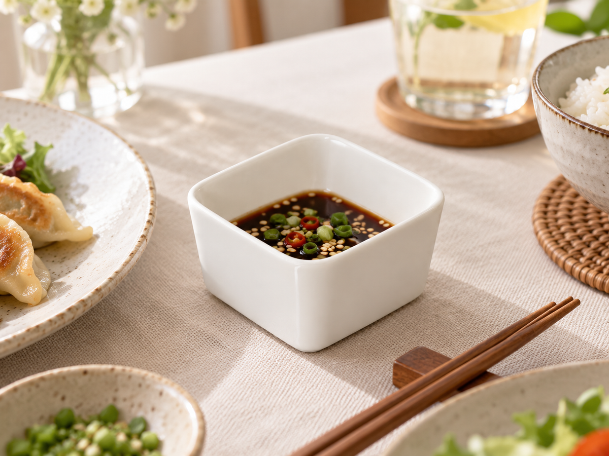 Square Ceramic Steaming Bowl