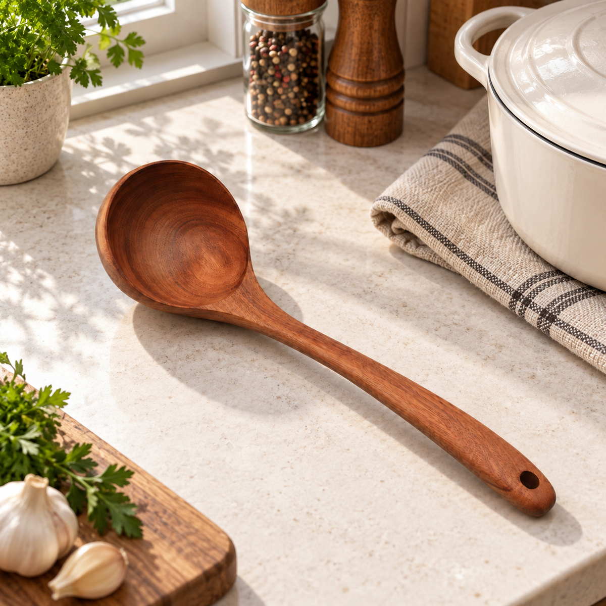 Wooden Soup Ladle