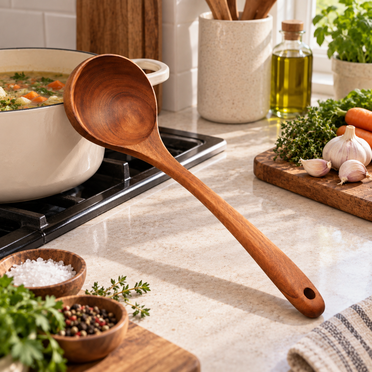 Wooden Soup Ladle